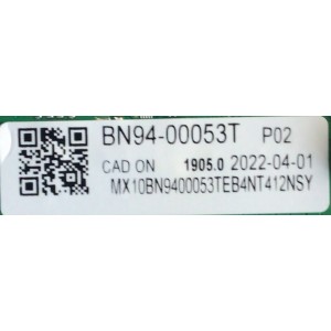 MAIN PARA SMART TV SAMSUNG 4K RESOLUCION (3840 X 2160) / NUMERO DE PARTE BN94-00053T / BN41-02852E-000 / BN97-17445G / BN9400053T / 00053T / NUMERO DE PANEL NC750DQG-ABGRA  / MODELO UN75TU7000FXZA BE11
